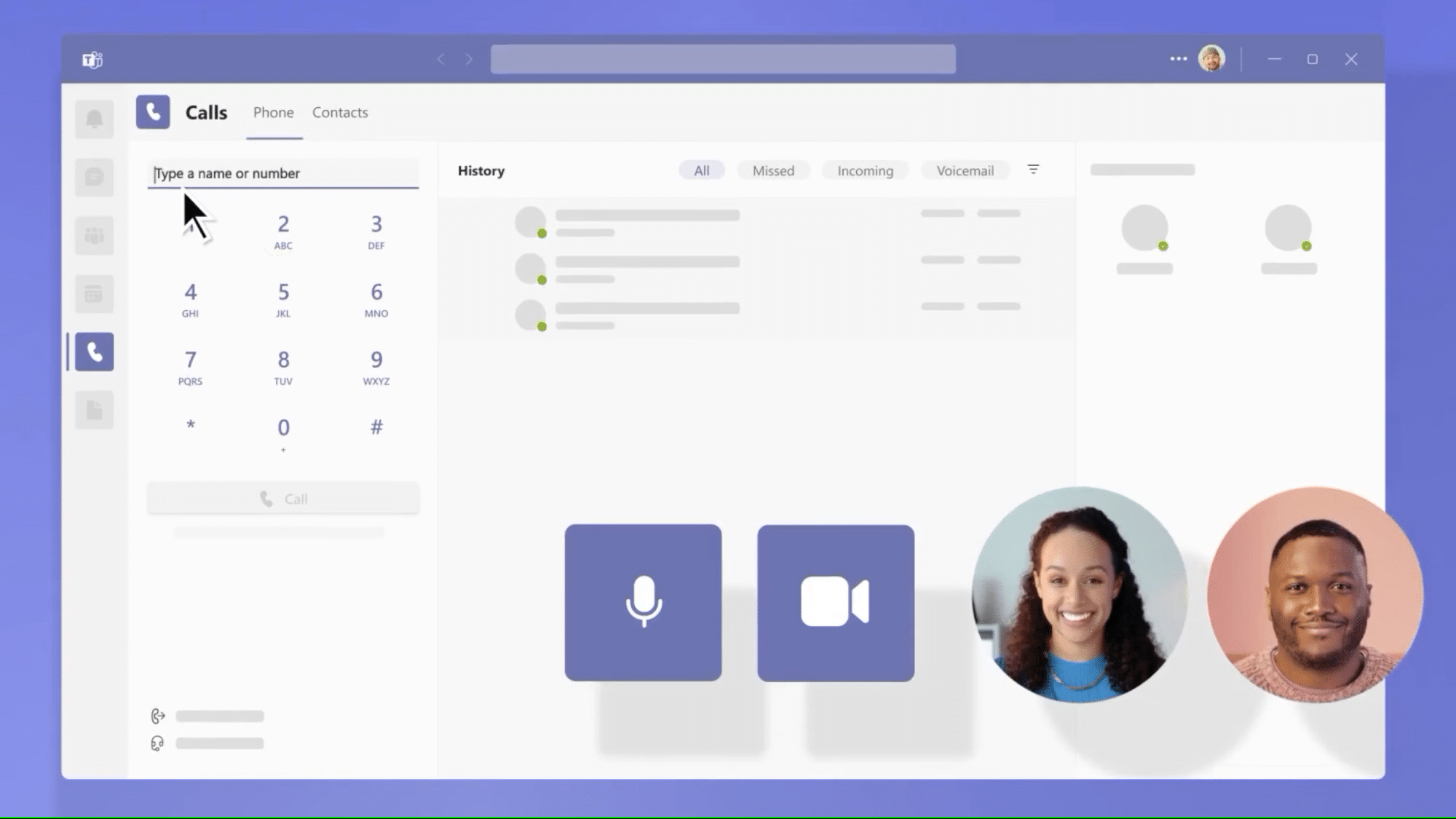 Teams Calling screenshot